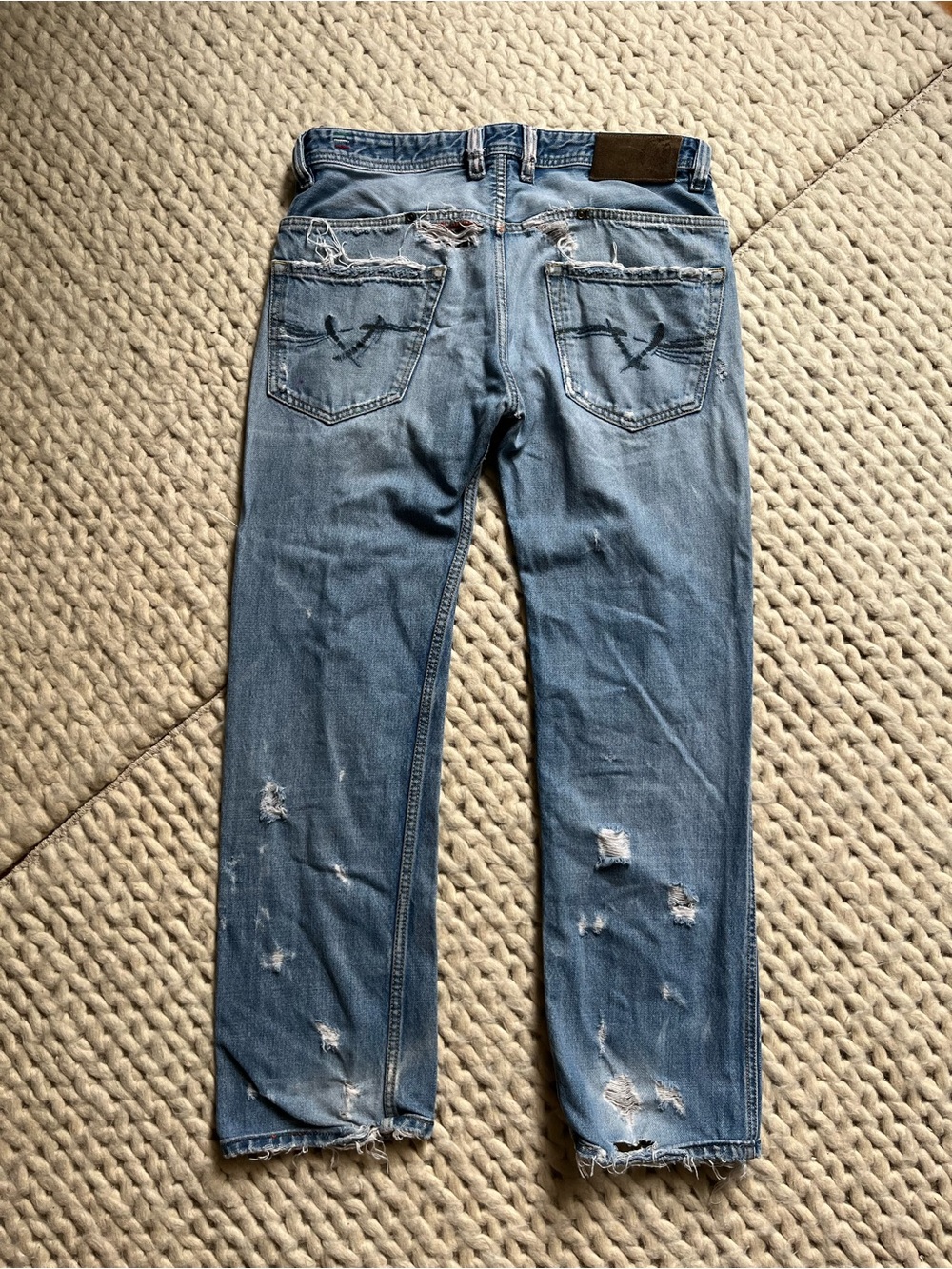 Diesel Y2k Distressed Ripped Jeans | 31x32 - Picture 3 of 14